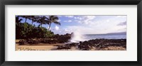 Framed Rock formations at the coast, Maui Coast, Makena, Maui, Hawaii, USA