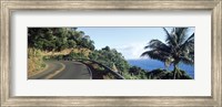 Framed Highway along the coast, Hana Highway, Maui, Hawaii