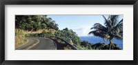 Framed Highway along the coast, Hana Highway, Maui, Hawaii