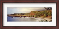 Framed Coastline, Hamoa Beach, Hana, Maui, Hawaii, USA