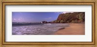 Framed Cliff on the beach, Hamoa Beach, Hana, Maui, Hawaii, USA