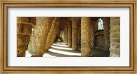 Framed Architectural detail, Park Guell, Barcelona, Catalonia, Spain (horizontal)