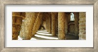 Framed Architectural detail, Park Guell, Barcelona, Catalonia, Spain (horizontal)