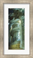 Framed Interiors of a church designed by Catalan architect Antonio Gaudi, Sagrada Familia, Barcelona, Catalonia, Spain