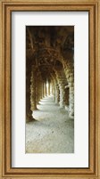Framed Architectural detail, Park Guell, Barcelona, Catalonia, Spain (vertical)