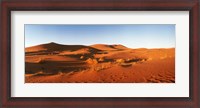 Framed Desert at sunrise, Sahara Desert, Morocco