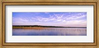 Framed Reflection of clouds in a lake, Elephant Butte Lake, New Mexico, USA