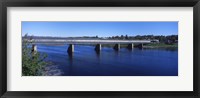 Framed Hartland Bridge, world's longest covered bridge across the Saint John's River, Hartland, New Brunswick, Canada