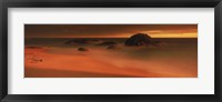 Framed Rock formations on the beach, Laguna Beach, California, USA