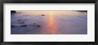 Framed Ocean at sunset