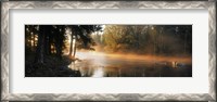 Framed Fog over a river, Dal River, Sweden