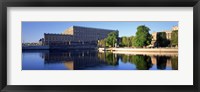 Framed Reflection of a palace in water, Royal Palace, Stockholm, Sweden