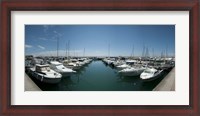 Framed Boats docked in the small harbor, Provence-Alpes-Cote d'Azur, France