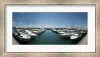 Framed Boats docked in the small harbor, Provence-Alpes-Cote d'Azur, France