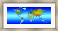 Framed World map
