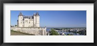 Framed Castle in a town, Chateau de Samur, Saumur, Maine-Et-Loire, Loire Valley, Pays-De-La-Loire, Centre Region, France