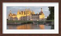 Framed Castle at the waterfront, Chateau Royal de Chambord, Chambord, Loire-Et-Cher, Loire Valley, Loire River, Centre Region, France