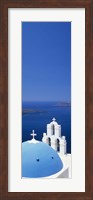 Framed High angle view of a church, Firostefani, Santorini, Cyclades Islands, Greece