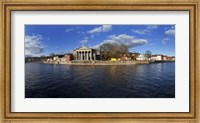 Framed St Mary's Church beside the River Lee, Cork City, Ireland
