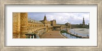 Framed Recently restored palace, Plaza De Espana, Seville, Andalusia, Spain