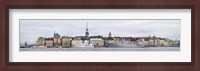 Framed Boats and Buildings at the Waterfront, Gamla Stan, Stockholm, Sweden 2011
