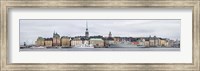Framed Boats and Buildings at the Waterfront, Gamla Stan, Stockholm, Sweden 2011