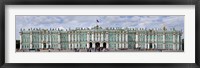 Framed Tourists in front of Winter Palace at State Hermitage Museum, Palace Square, St. Petersburg, Russia