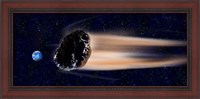Framed Meteor coming at earth