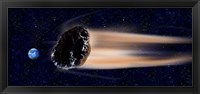 Framed Meteor coming at earth