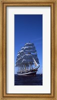 Framed Tall ships race in the ocean, Baie De Douarnenez, Finistere, Brittany, France