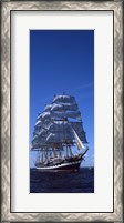 Framed Tall ships race in the ocean, Baie De Douarnenez, Finistere, Brittany, France