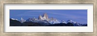 Framed Low angle view of mountains, Mt Fitzroy, Cerro Torre, Argentine Glaciers National Park, Argentina