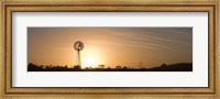 Framed Windmill at sunrise