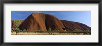 Framed Sandstone rock formations, Uluru, Northern Territory, Australia