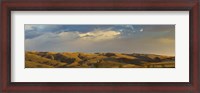 Framed Ranchland in late afternoon, Wyoming, USA
