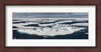 Framed Ice floes on the Arctic Ocean, Spitsbergen, Svalbard Islands, Norway