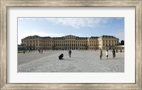 Framed Tourists at a palace, Schonbrunn Palace, Vienna, Austria