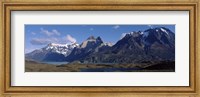 Framed Lake Nordenskjold in Torres Del Paine National Park, Chile