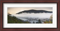 Framed City viewed from Philosopher's Way at morning, Heidelberg, Baden-Wurttemberg, Germany