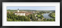 Framed Gundelsheim, Neckar River, Baden-Wurttemberg, Germany