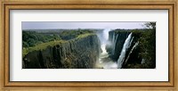 Framed Looking down the Victoria Falls Gorge from the Zambian side, Zambia