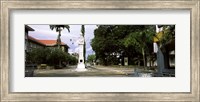 Framed Clock tower in a city, Victoria, Mahe Island, Seychelles