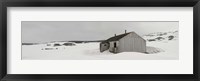 Framed Abandoned British base at Whalers Bay, Deception Island, Bransfield Strait, South Shetland Islands, Antarctic Peninsula