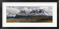 Framed Clouds over snowcapped mountain, Grand Paine, Mt Almirante Nieto, Torres Del Paine National Park, Chile