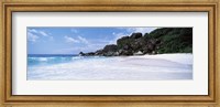 Framed Rock formations on the beach, Grand Anse, La Digue Island, Seychelles