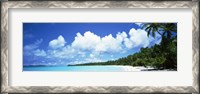 Framed Clouds over an island, Akaiami, Aitutaki, Cook Islands