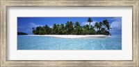 Framed Tapuaetai Motu from the Lagoon, Aitutaki, Cook Islands
