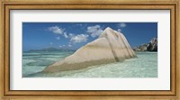Framed Boulders on the beach, Anse Source d'Argent, La Digue Island, Seychelles