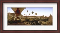 Framed Hot air balloons, Cappadocia, Central Anatolia Region, Turkey