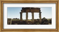 Framed Ruins of Hierapolis at Pamukkale, Anatolia, Central Anatolia Region, Turkey